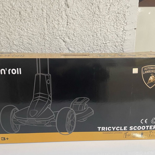 Byox Lamborghini tricycle scooter new gray