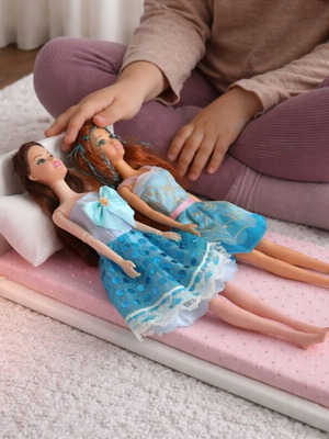 Barbie double bed doll furniture 1:6 scale new