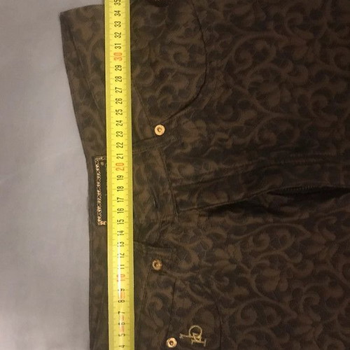 Rocco Barocco women's pants like new, brown embossed fabric