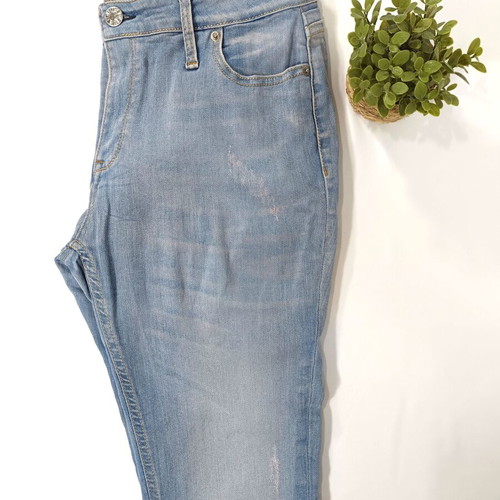 New Denim women’s high-waist skinny jeans used, light blue