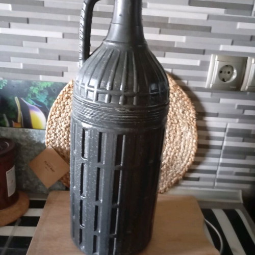 Kanata with glass inside for tsipouro used