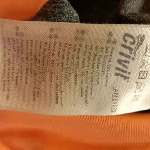 Athlitiko Capri Leggings new, grey, size L