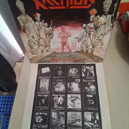 Kreator Terrible Certainty vinyl record, original 1987 German edition