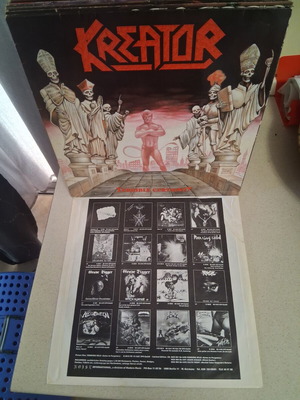 Kreator Terrible Certainty vinyl record, original 1987 German edition