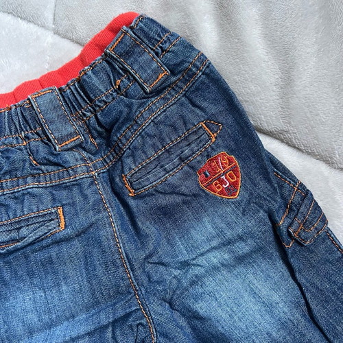 Children's denim set like new, size 12M, Caramel and Orchestra