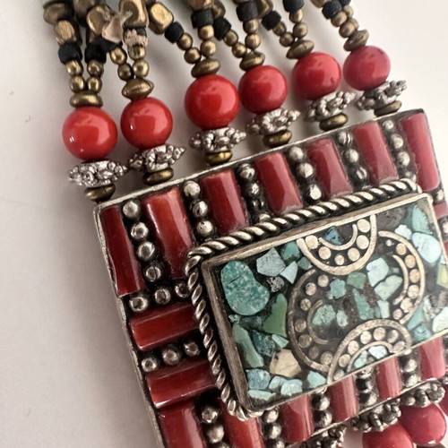 Ethnic Boho bracelet with turquoise beads