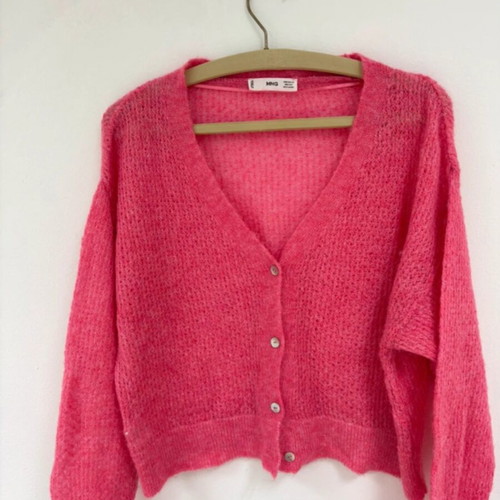 Mango cardigan pink like new, size XS oversize