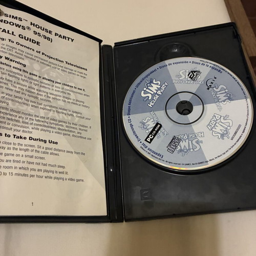 The Sims PC games used, Livin’ It Up, On Holidays, House Party