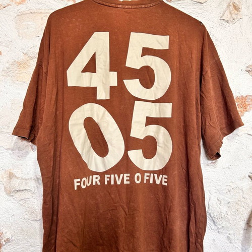Oversized ASOS T-shirt brown with 4505 print, size S used