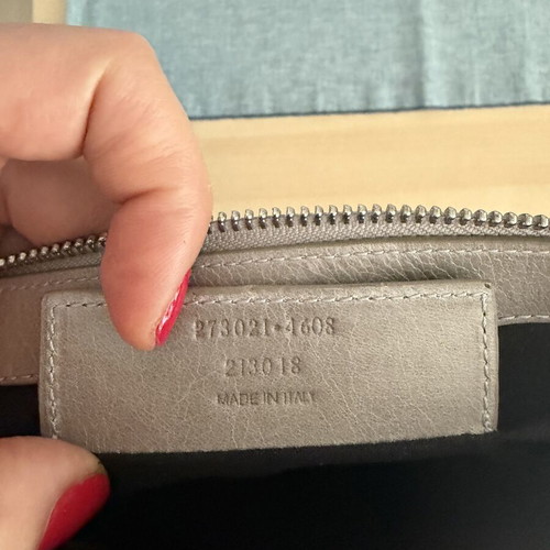 Balenciaga Paris light grey pouch used