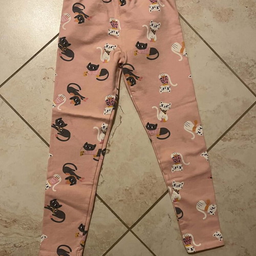 Sinsay girls' leggings pink size 134 cm like new