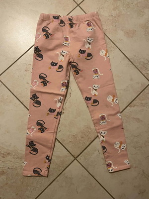 Sinsay girls' leggings pink size 134 cm like new