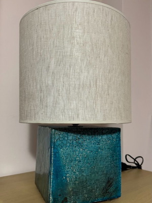Handmade ceramic lamp new with ceramic base 44 cm height