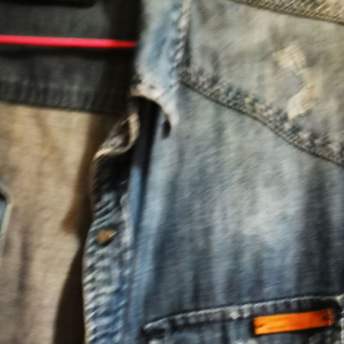 Camaro denim shirt used, size XL, blue, relaxed fit