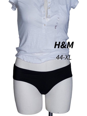 H&M black bikini bottom like new, size 44 XL