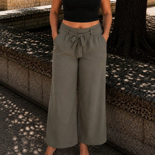 Elastic waistband pants (one size)