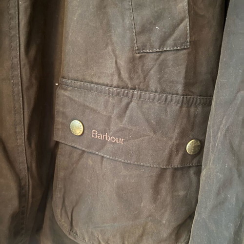 Barbour Ashby Wax Jacket Brown Size L like new
