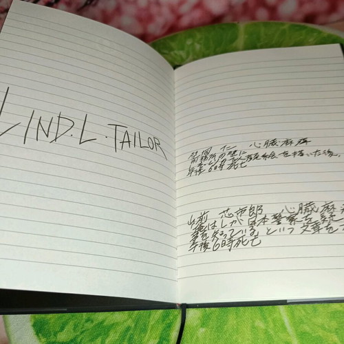 Death Note notebook new with bookmark and feather pen