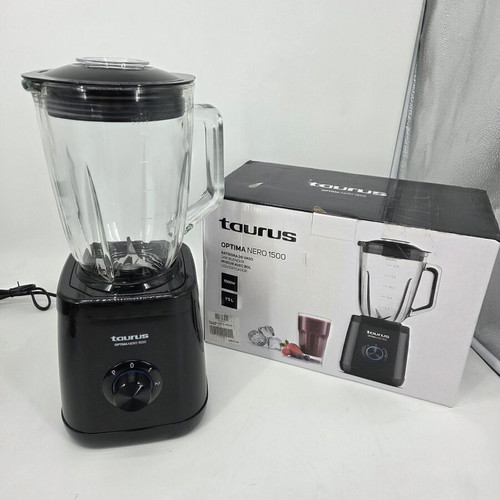Taurus Optima Nero 1500 Blender new, 1500 W, glass jar 1.5 L