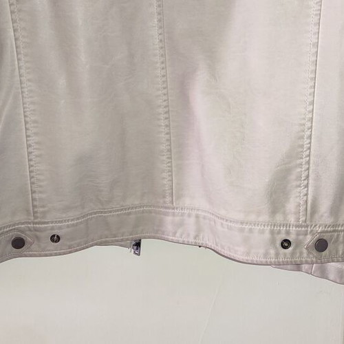 Men's jacket imitation leather XL like new, white