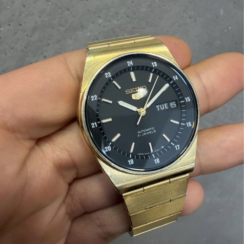 Seiko 5 Automatic Vintage 6319-6090 watch used, 1984, 37mm