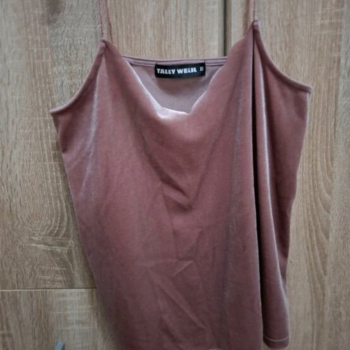 Velvet top pink like new, size XS