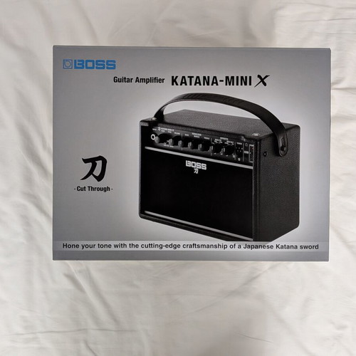 BOSS Katana-Mini X Limited Edition Blue portable guitar/bass amplifier
