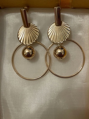 Earrings new gold-colored