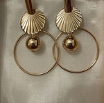 Earrings new gold-colored