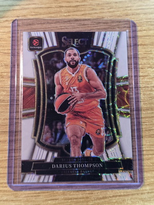 Darius Thompson White Scope/35 Euroleague Select 2025-2026 card