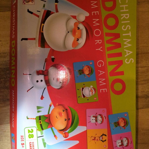 Christmas Domino board game used