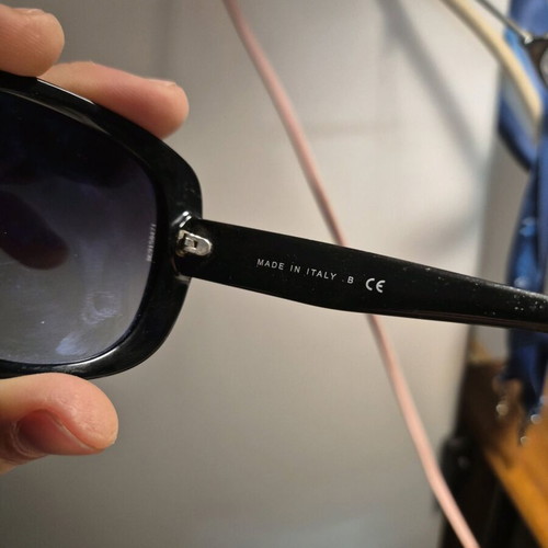 Chanel 5131-H sunglasses used, black with silver logo