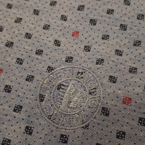 Americanino men's shirt slim fit, size XXL, like new, blue geometric pattern