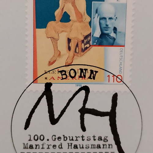 German stamps 1998 first day cover Bonn, sealed block