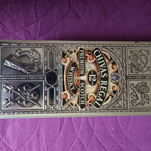 Chivas Regal Whisky collectible boxes used, set of 5 pieces