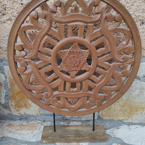 Metsovitiko Handmade Wood Carving Decorative Stand New