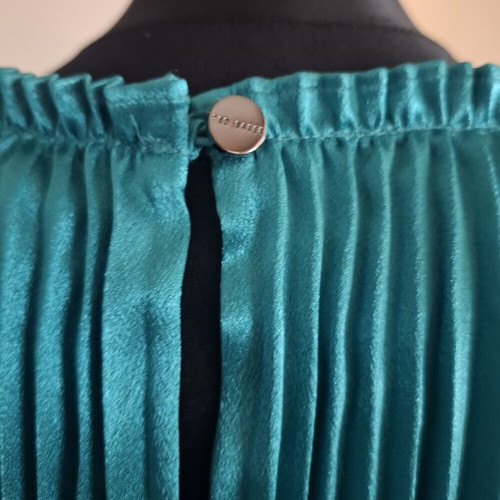 Ted Baker satin dress new with label, bright green, halterneck