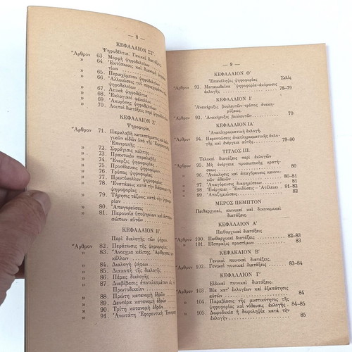 Nomothesia Peri Eklogis Voulefton 1963 used edition