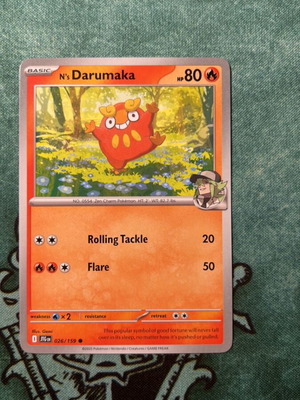 Κάρτα N's Darumaka Pokemon μεταχειρισμένη