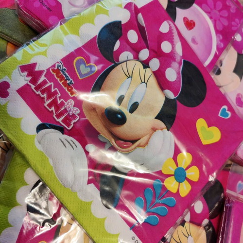 Minnie Mouse napkins new, pack of 188 pieces