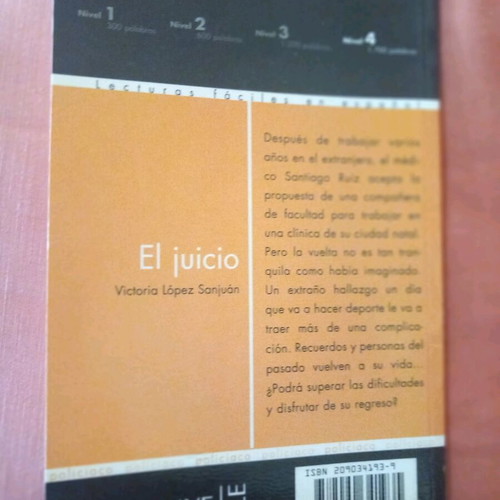 El juicio book used in Spanish with notes