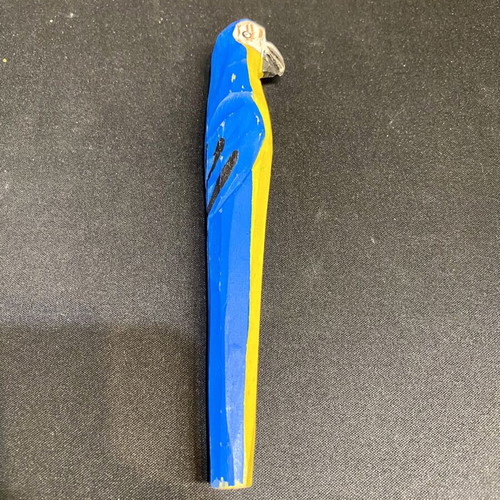 Handmade Wooden Pen Holder Parrot Ara new