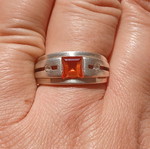 925 silver ring, 17mm