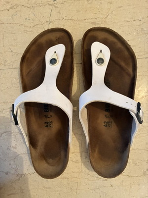 Birkenstock Gizeh sandals white size 42 used