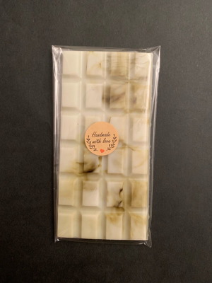 Scented chocolate bar new, vanilla green apple fragrance, soy wax 60gr