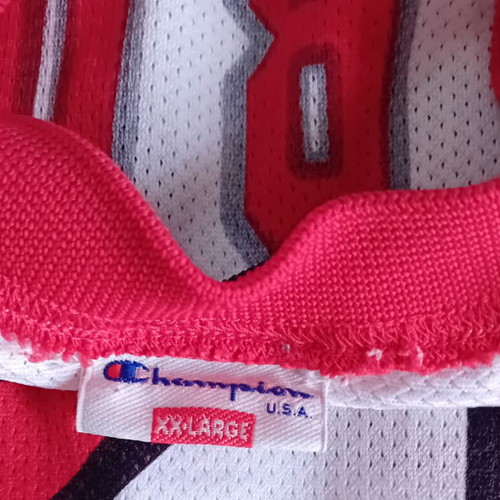 NBA Chicago Bulls Champion Europe 90s Authentic White Jersey Jordan used, size XXL