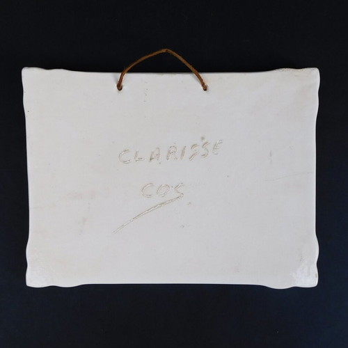 Porcelain wall plaque Hippocratic Oath Clarisse like new