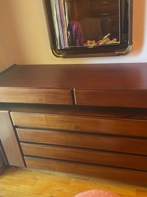 Κομότα Vintage σαν καινούργιο σετ με καθρέφτη παλίσανδρου