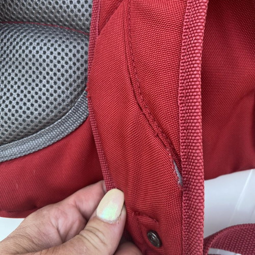 Champion backpack red, like new, large capacity with multiple compartments