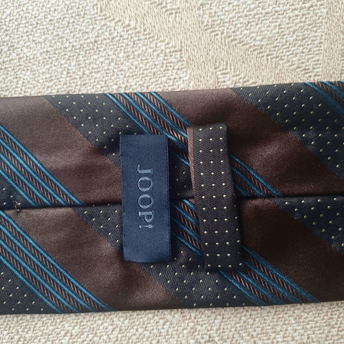 Joop! Italian tie with stripes and small polka dot pattern like new